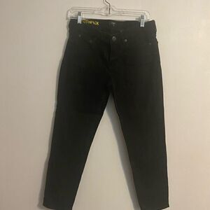 J. Crew Black Toothpick jeans, size 30